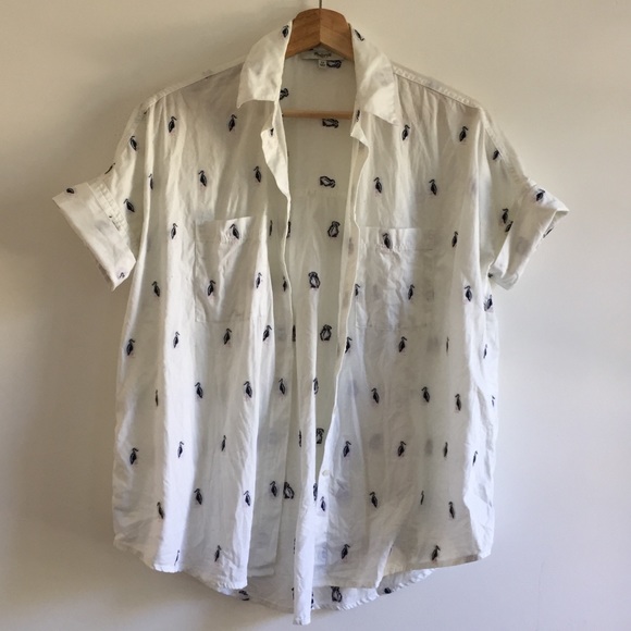 Madewell Tops - Madewell courier shirt cotton with embroidery